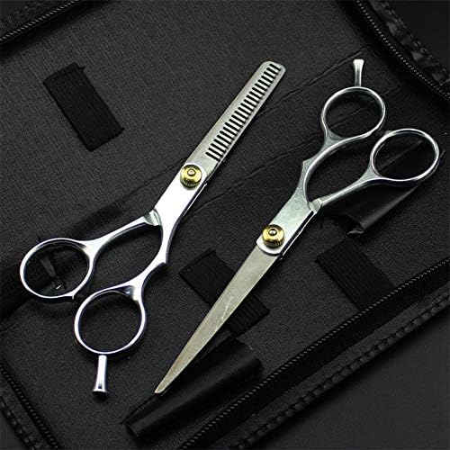 XJPB ножици за сечење на косата 6.0 ножици за сечење на косата - мешање на ножици за коса во салон/опаѓање за бербер или домашна употреба