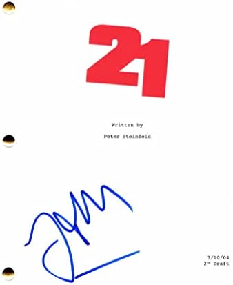 Jimим Стургес потпиша автограм 21 Сценарио за целосен филм - Ко -глуми: Лоренс Фишбурн, Кејт Босворт, obејкоб Питс, Кевин Спејси - Бен Кембел, ретки