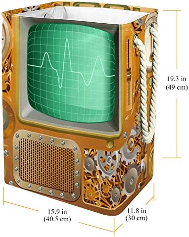 Медиа Плеер Во Индустриски Викторијански Стил 300д Оксфорд Пвц Водоотпорна Облека Ја Попречува Големата Корпа За Перење За Ќебиња Играчки За Облека Во Спалната Соб?