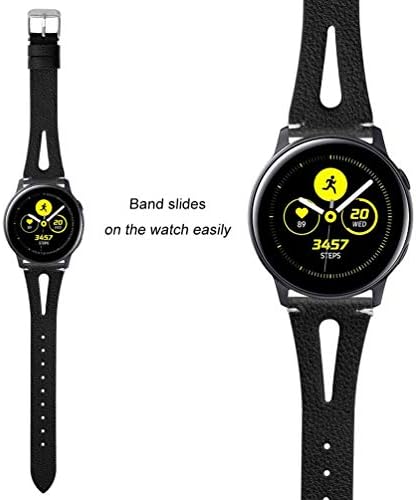 Sankel компатибилен за Samsung Galaxy Watch5/4 40mm 44mm опсег, Galaxy Watch5 Pro 45mm опсези, каиш за замена на женски кожен рачен зглоб за Galaxy