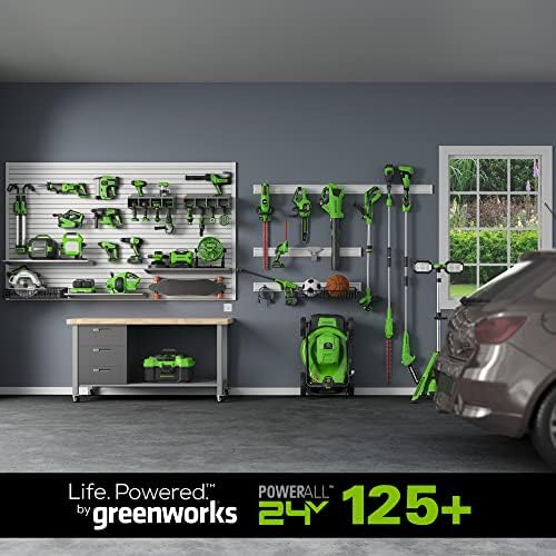 Greenworks 24V 18Ga безжичен комплет за безобразни четки, со 2AH USB батерија и полнач 2A