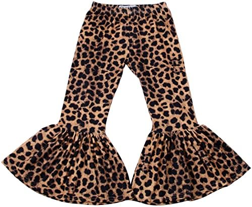 Клијанг Девојки Возбудува Хеланки Леопард Печатење Ѕвонче Дното Одблесокот Панталони