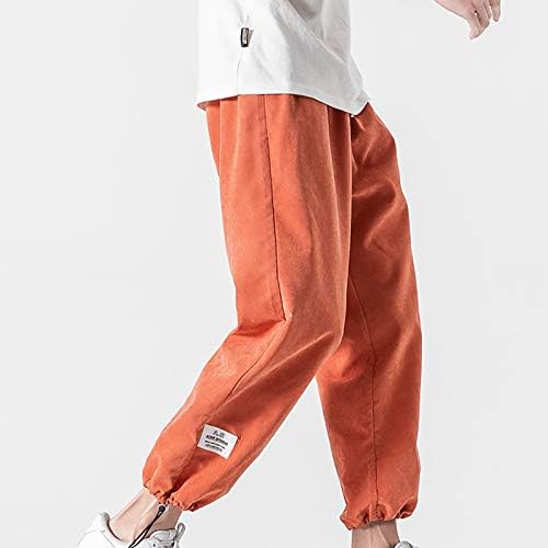 Лциво Машки Модни Карго Панталони со Џеб Хип Хоп Улична Облека Врвка Еластична Половината Широки Џогер Панталони Улични Панталони