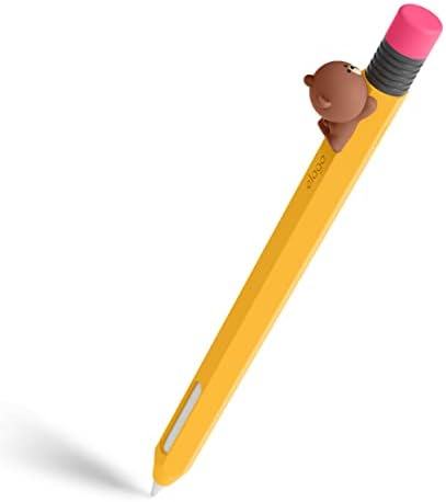 ЕЛАГ | Пријатели на линија Класичен молив кутија компатибилен со 2 -та генерација на молив на Apple, траен силиконски капак, заштитен држач,