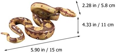 Toyvian Snake Toy Guber Grame Branks за возрасни високи симулации гума лажна змија играчка модел играчка играчка за градинарски реквизити