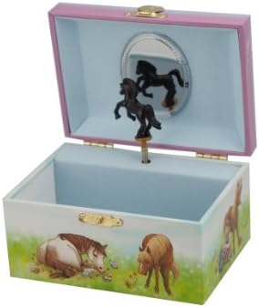 Кутија за накит со музички бокс со коњ