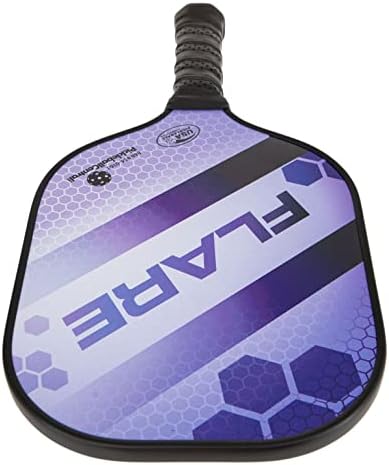 Rally Flare Graphite Pickleball лопатка | Полимерно јадро на саќе, графитно хибридно композитно лице | Лесен