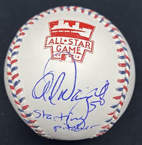 Адам Вејнрајт Почетна Стомна Потпиша 2014 Ол Стар Игра Логото Бејзбол ЈСА-Автограм Бејзбол
