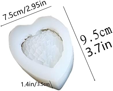 Охаолил ангелски крилја калапи калапи за сапуни Loveубов срцево фендант силиконски мини складирање кутија за калапи за печење софтвер 3Д силиконски