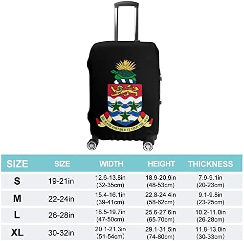 Кајмански Острови Грб Патнички Багаж Покритие Куфер Заштитник Перат Багаж Покрива Со Патент