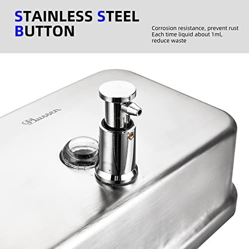 Plussen Leadesive Paper Paper Dispenser Wallид монтирање, комерцијален сапун диспензер wallид монтирање 304 не'рѓосувачки челик