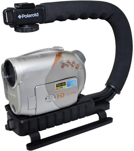 Polaroid Sure-Grip Professional Camera / Camcorder Action Action Stablizing Mount Mount за Panasonic HC-X920, V720, V520, V201,