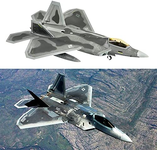 Ханганг 1/100 Скала F-22 Raptor Attack Attack Diecast Airplane Model Воен авион за колекција или подарок за одбележување или подарок