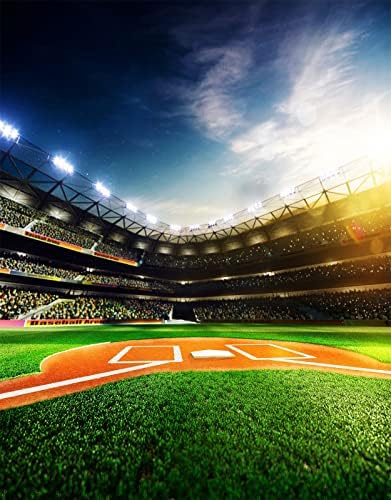 Комплети за сликање на дијаманти XIYUEKISSU, спортско поле Професионално бејзбол Гранд Арена во боја на сончева светлина по броеви