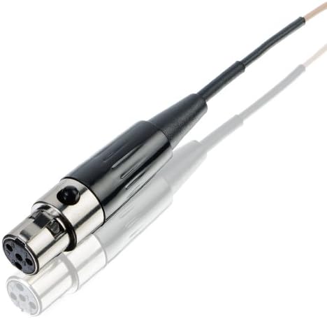 Countryman E6Xow7L2Sl Spring Flexible Flexible E6X Omni Earset со 2-мм кабел за Shure/Carvin/JTS/Trantec Transmitters