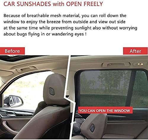Lemleon Car Window Shade, автомобилска заштита од сонце за бебиња за шофершајбна мрежа задна страна Детска заштита од сончева светлина,