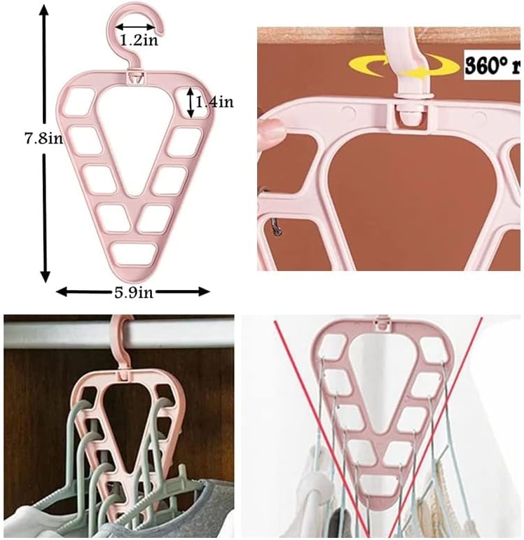Закачалки за облека, лавици за закачалки за облека Триаголник Облека за сушење мултифункционална пластична облека Организатор за заштеда на простор,