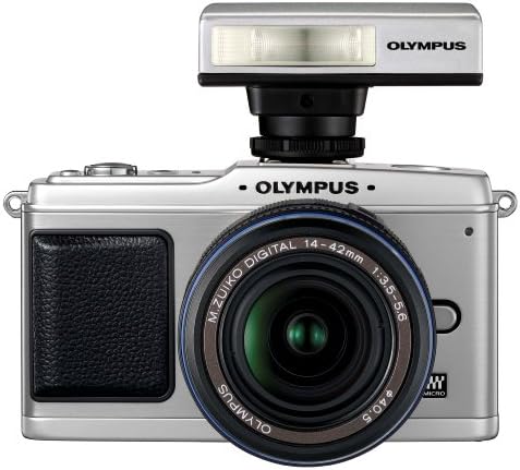 Олимп пенкало E-P1 12 MP Micro Четири третини заменливи леќи дигитална камера со 14-42mm f/3.5-5.6 Zuiko Digital Digital Zoom Lens