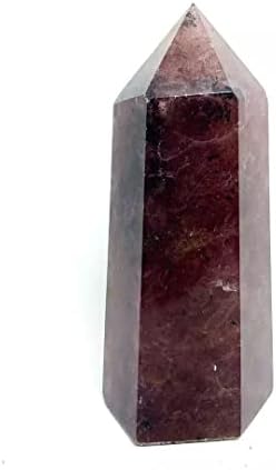 Груб камен 1,2 кг-1,5 кг сурови природни кристали од јагода Обелиск со голема големина камена стапче 1 парн фенг шуи декорација