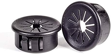 Кабелско црево Snap Bushing Grommet заштитник 30 парчиња EHR-22 22mm монтиран дијаграчки за заклучување на грмушка за грмушка црна, аикозинг