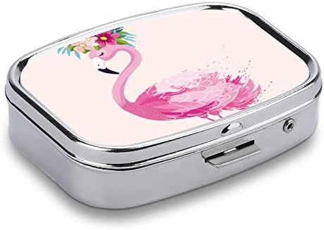 Кутија За Организатор на пилули Розова Фламинго Пилула Контејнер Пренослив Дневен Држач За Таблети Кутија За Складирање Лекови