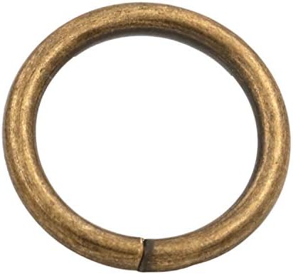 Генерички метал бронзен ануларен прстен тока 0,5 Внатрешен дијаметар јамка прстен за пакет чувари од 50