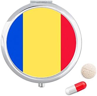 Романија Национално Знаме Европа Земја Пилула Случај Џеб Медицина Кутија За Складирање Контејнер Диспензерот