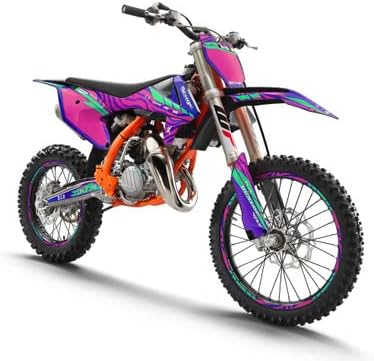 2019-2023 SX 65 Tigre Pink Senge Графика Комплетен Комплет Со Rider I. D. Компатибилен Со KTM