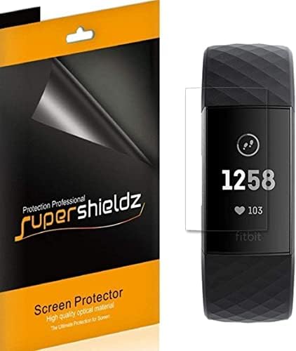 Supershieldz Дизајниран За Fitbit Полнење 4, Полнење 3 и Полнење 3 SE Заштитник На Екранот, 0,13 mm, Јасен Штит Со Висока Дефиниција
