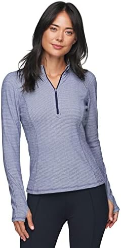 Lavince Women'sенски 1/4 поштенски пуловер, лесен пешачење делумно поштенско потсмев на вратот на вратот