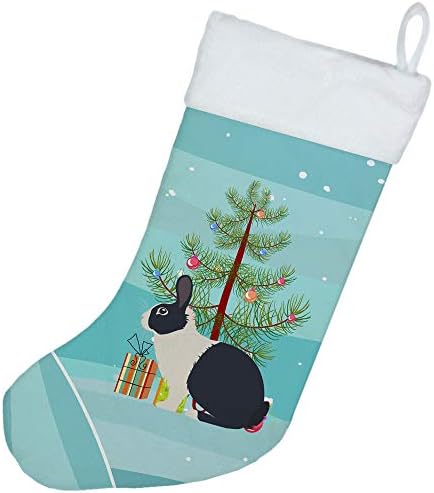 Богатства на Каролина BB9325CS Холандски зајак Божиќ Божиќно порибување, чај, камин што виси чорапи Божиќна сезона Декора за украси