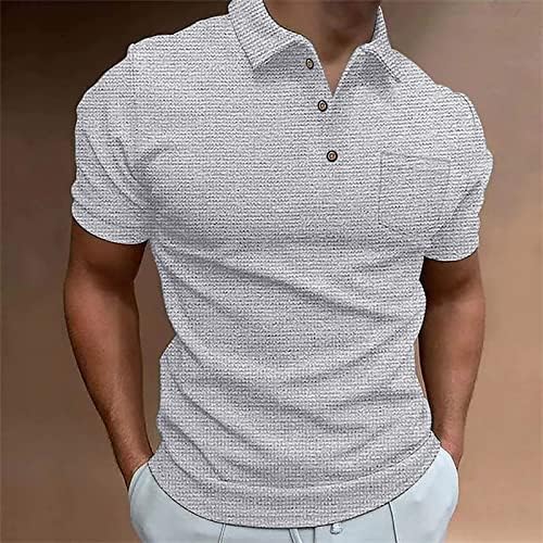 Xiloccer mens кошула плетена четвртина патент џемпер летни маици мажја маички маички кратки ракави џемпери случајни