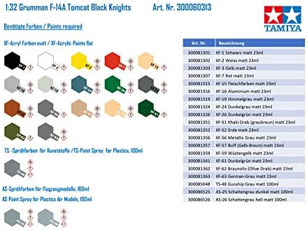 Tamiya F-14a Tomcat Black Knights 1/32 Aircraft