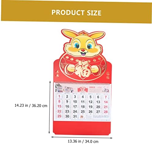 НОЛИТОЈ 3 парчиња 2023 Година Декорација На Календарот За Зајаци За Календар За Домашна Канцеларија Кинески Декор Календари За Биро 2023