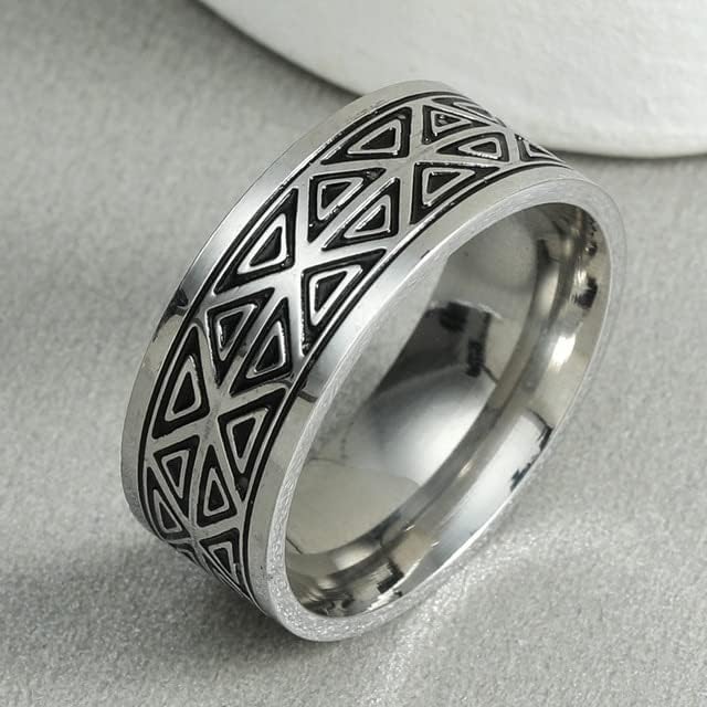 T3store 925 Сребрена мода Едноставен прстен на ланец CZ за жени и мажи-00017