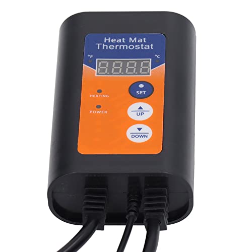Термостат на рептил, 1000W Контролер на температурата LED индикатор за отпорност на корозија Висока точност за искоренување