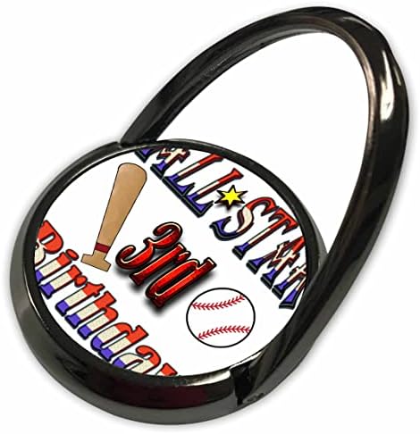 3drose All Star 3 -ти роденден со бејзбол и бејзбол лилјак - телефонски ringsвони