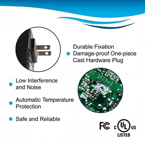 HQRP AC адаптер компатибилен со Grace Digital GDI-IRC6000 GDI-IRC6000W Интернет радио Мондо за напојување со мондо Адаптер за