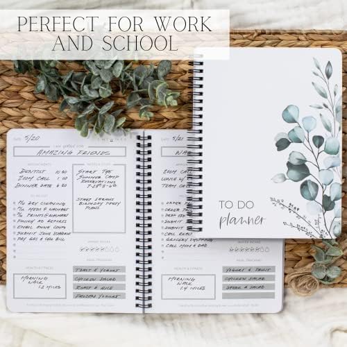 Поедноставено да се направи список со тетратка за планер - лесно организирајте ги вашите дневни задачи и зајакнување на продуктивноста - совршено