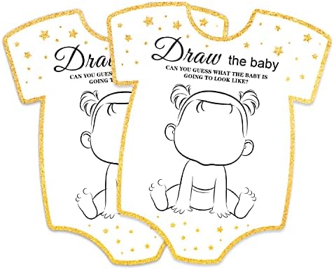 Картички за игри за туширање, во форма на картичка, цртајте картичка за игри за бебиња за забава за бебиња за туширање ， смешен мраз