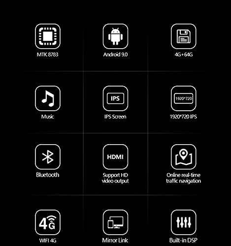Мултимедијални Андроид 9 Автомобил Радио Компатибилен Со Дискавери 4 Авто Стерео Глава Единица 64 Г ГПС Навигација, 4+64ГР