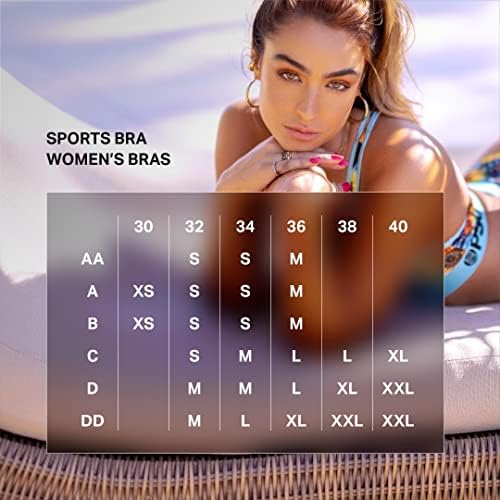 PSD Women'sенски Camo Print Sports Bra - Sports Sports Sports Bras за жени со ткаенина за дишење микрофибер