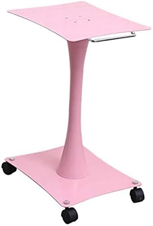 HTLLT служејќи ја количката Медицинска количка 2 нивоа за тркалање на салони за убавина, спа -тетоважа метална розова алатка количка со прирачник; Тркало, максимално о
