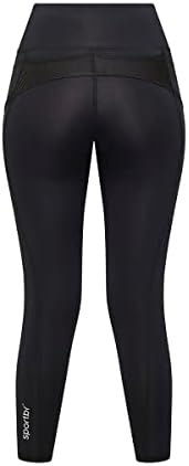 Спортбр Женски Панталони За Компресија-Хеланки За Вежбање За Жени, UPF 50 Заштита - Термичка Регулација, Висок Струк
