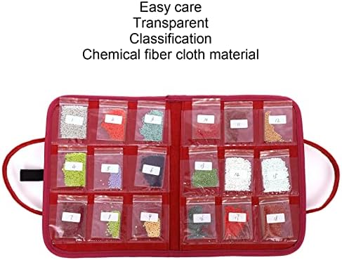 Случај за складирање на уметност, класификација на хемиски влакна крпа лесна грижа Транспарентни торби за складирање со опции за