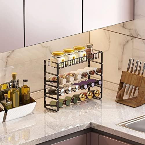 Милгето мулти слој кујна полица Мулти функционална полица со висок капацитет за одвојување на држачот за додатоци за домаќинства во спална