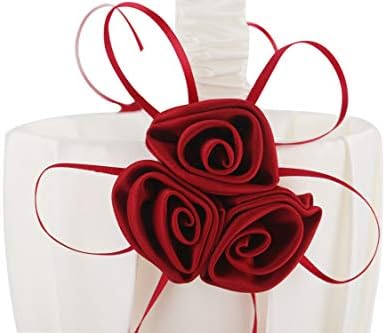 ТОЈ АНДИ сатен и роза цвет украсени свадба цвет девојка кошница.