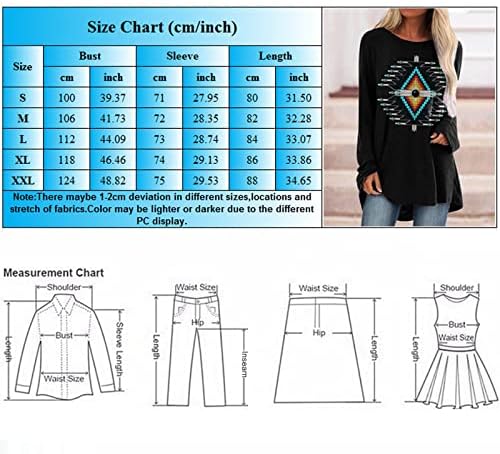 Плус големина на врвови за туника за жени со кријат стомак долг/краток ракав сончоглед печатена маица со маица обични врвови лабави удобни блузи