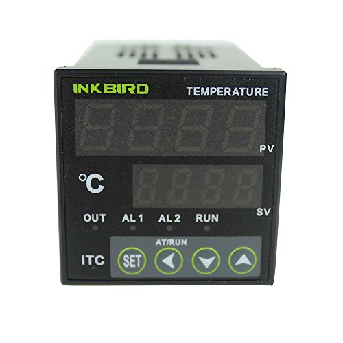 Inkbird AC од 100 до 240V ITC-100VH Дигитален PID Термостат Термостат Контролер на температура 25DA SSR K Термопул Бела топлина мијалник