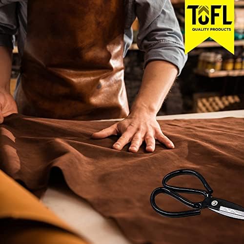 Tofl Бургундија оригинална кожна лента и кожни занаетчиски ножици, лентите се широки 72 долги 3/4 и дебели 1/8